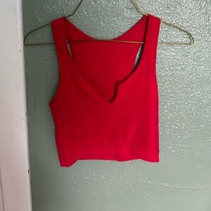 Red cropped top, never worn it.